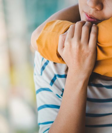 Young depressed asian woman hug her friend for encouragement, Selective focus, PTSD Mental health concept.